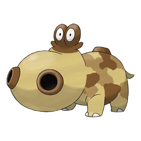 Hippopotas, Pokémon hệ Đất đặc trưng của môi trường sống Toxic Digs