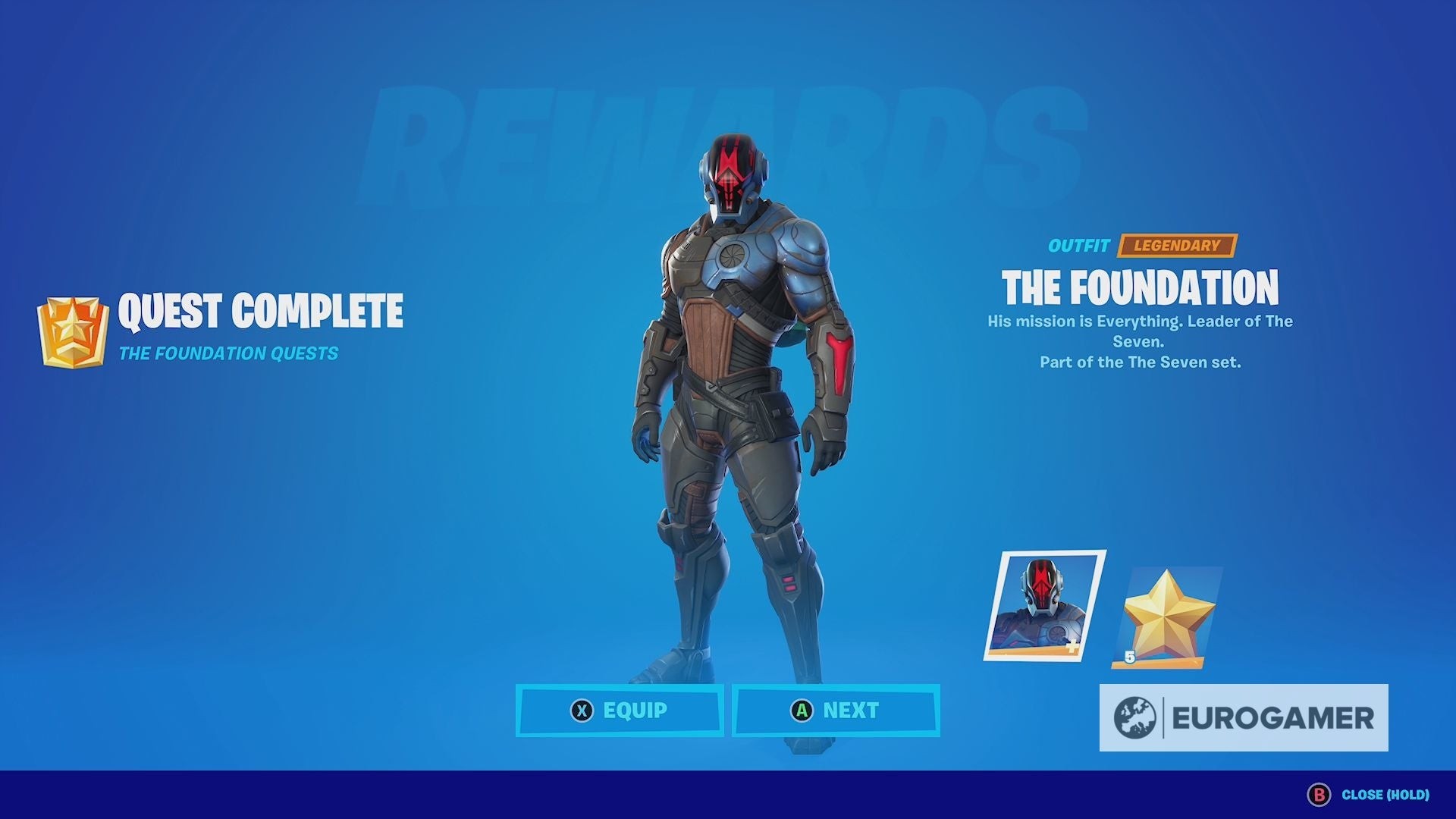 Hoàn thành thử thách để nhận skin The Foundation trong Fortnite