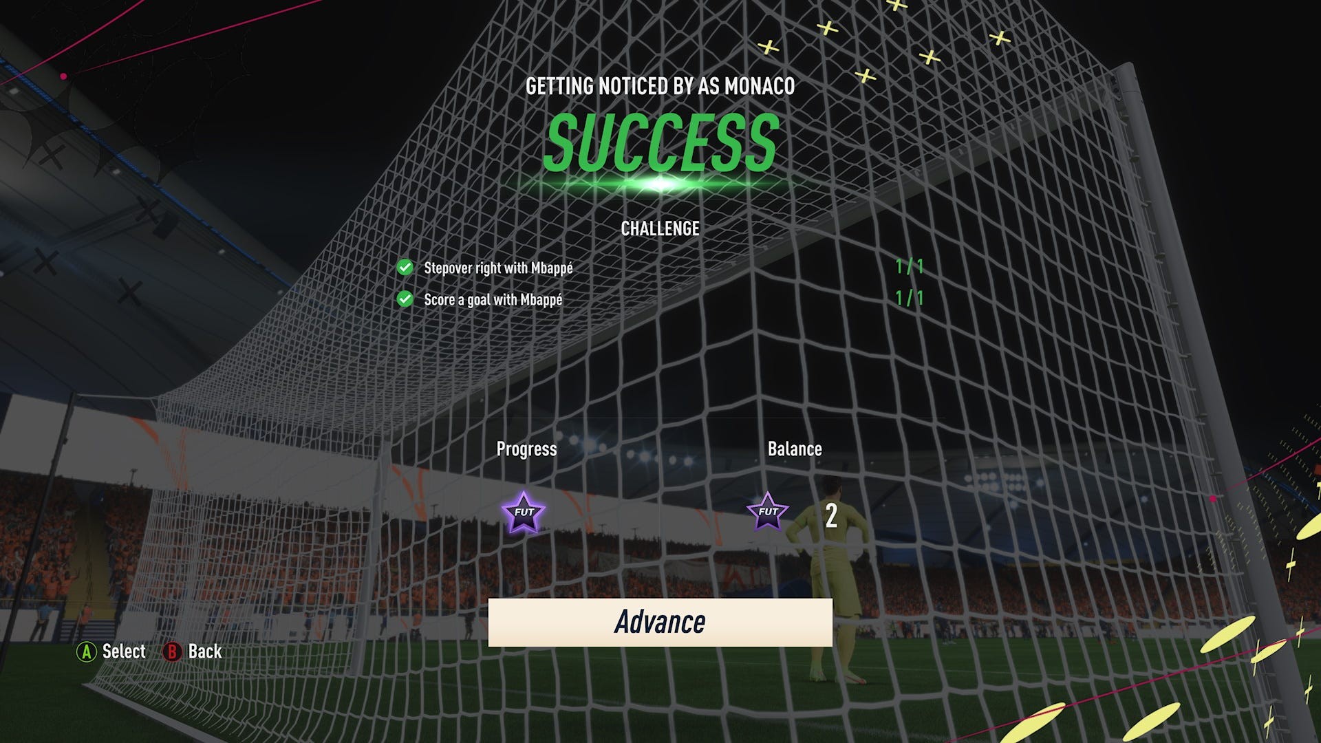 Hoàn thành thử thách Stepover và ghi bàn với Mbappé trong FIFA 23 Moments
