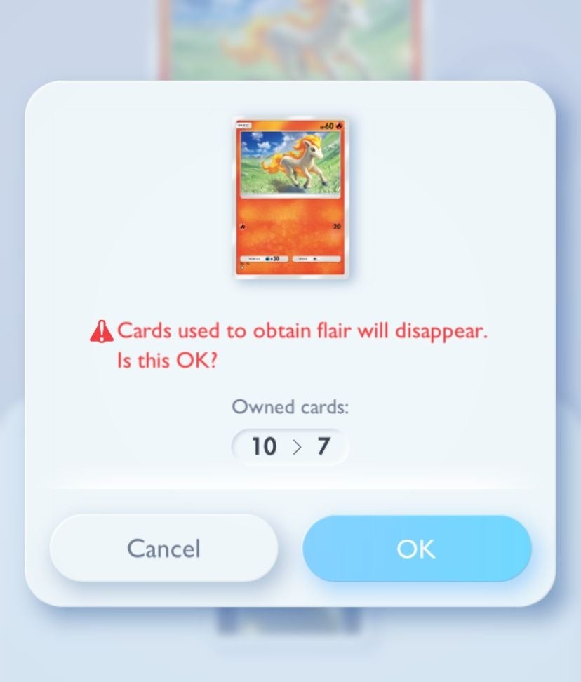 Hoạt ảnh thẻ bài Ponyta nhận được Flair mới trong Pokémon TCG Pocket