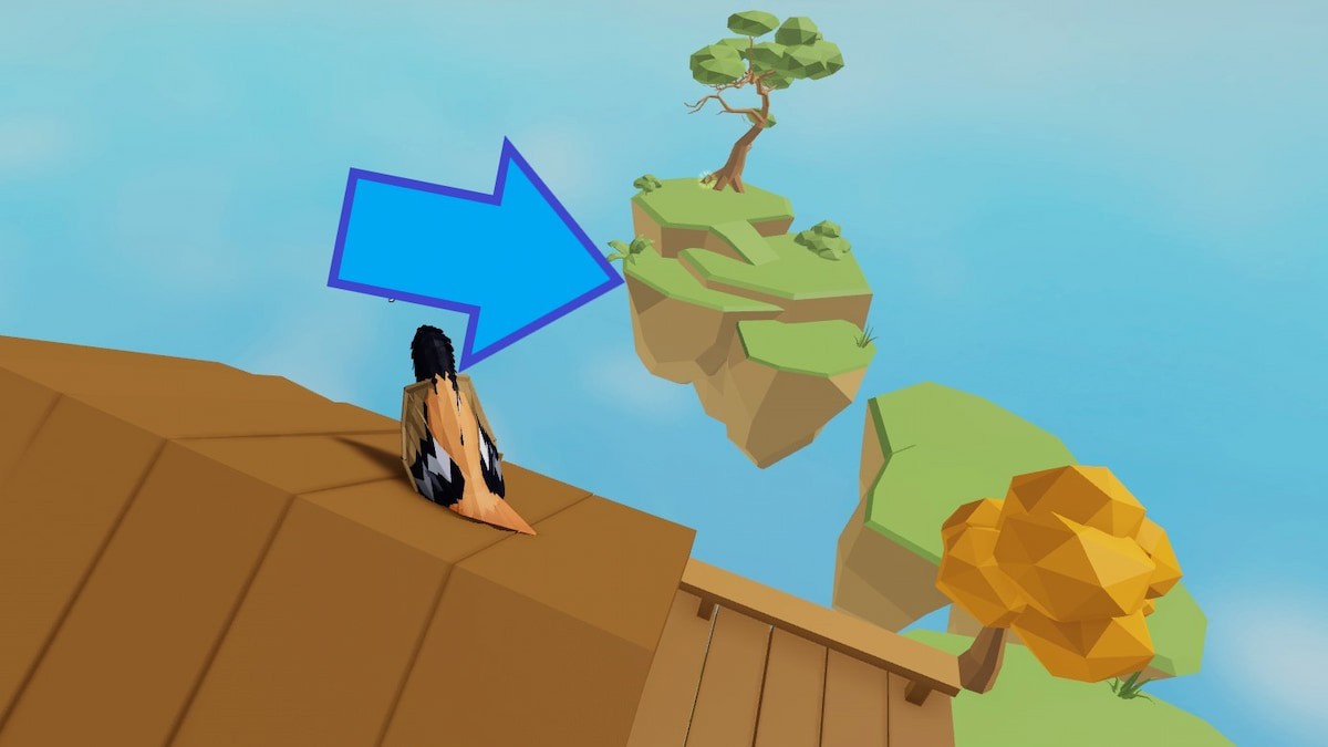 Hòn đảo nhỏ xa nhất nhìn từ mái nhà trên cây Animal Simulator