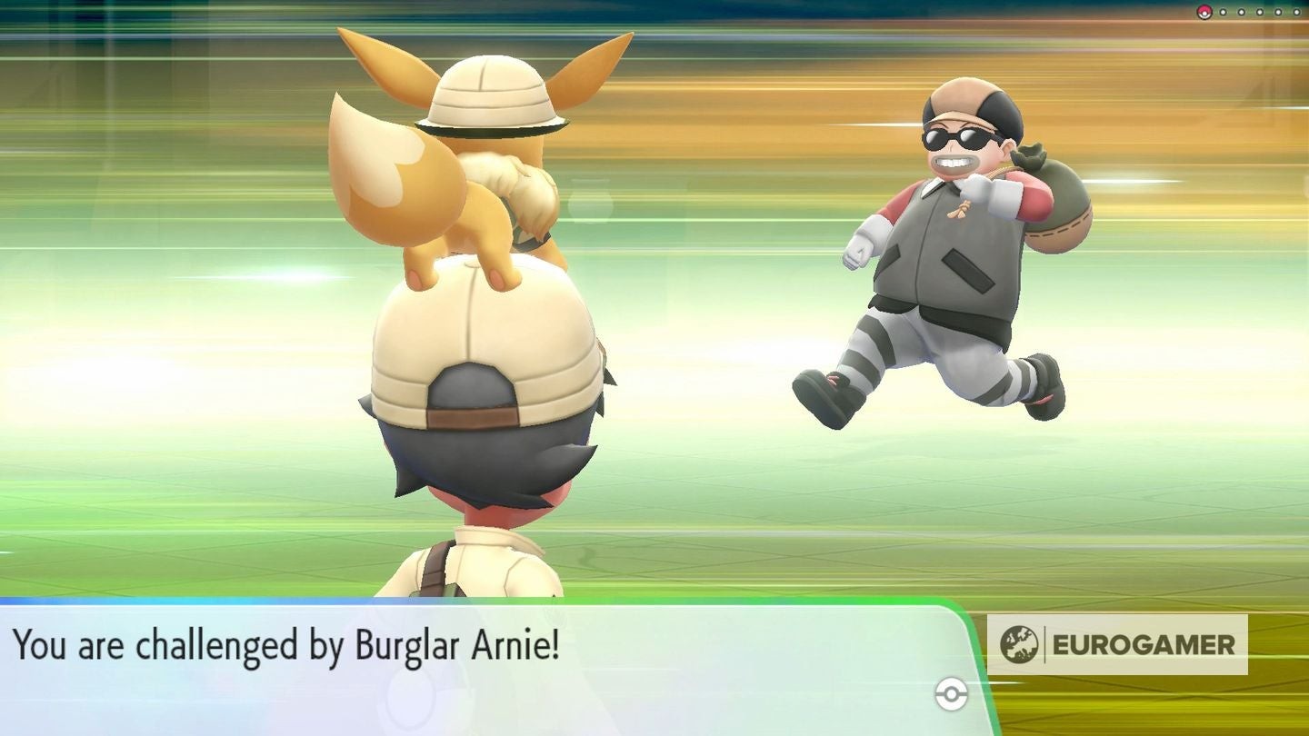Huấn luyện viên trong Pokémon Let's Go Eevee cưỡi Arcanine khám phá thế giới Kanto