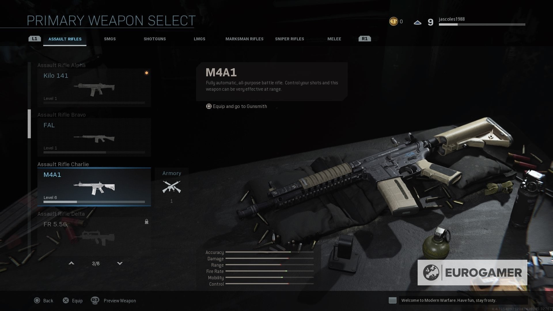Hướng dẫn chọn và sử dụng Blueprint súng trong menu Loadout Modern Warfare