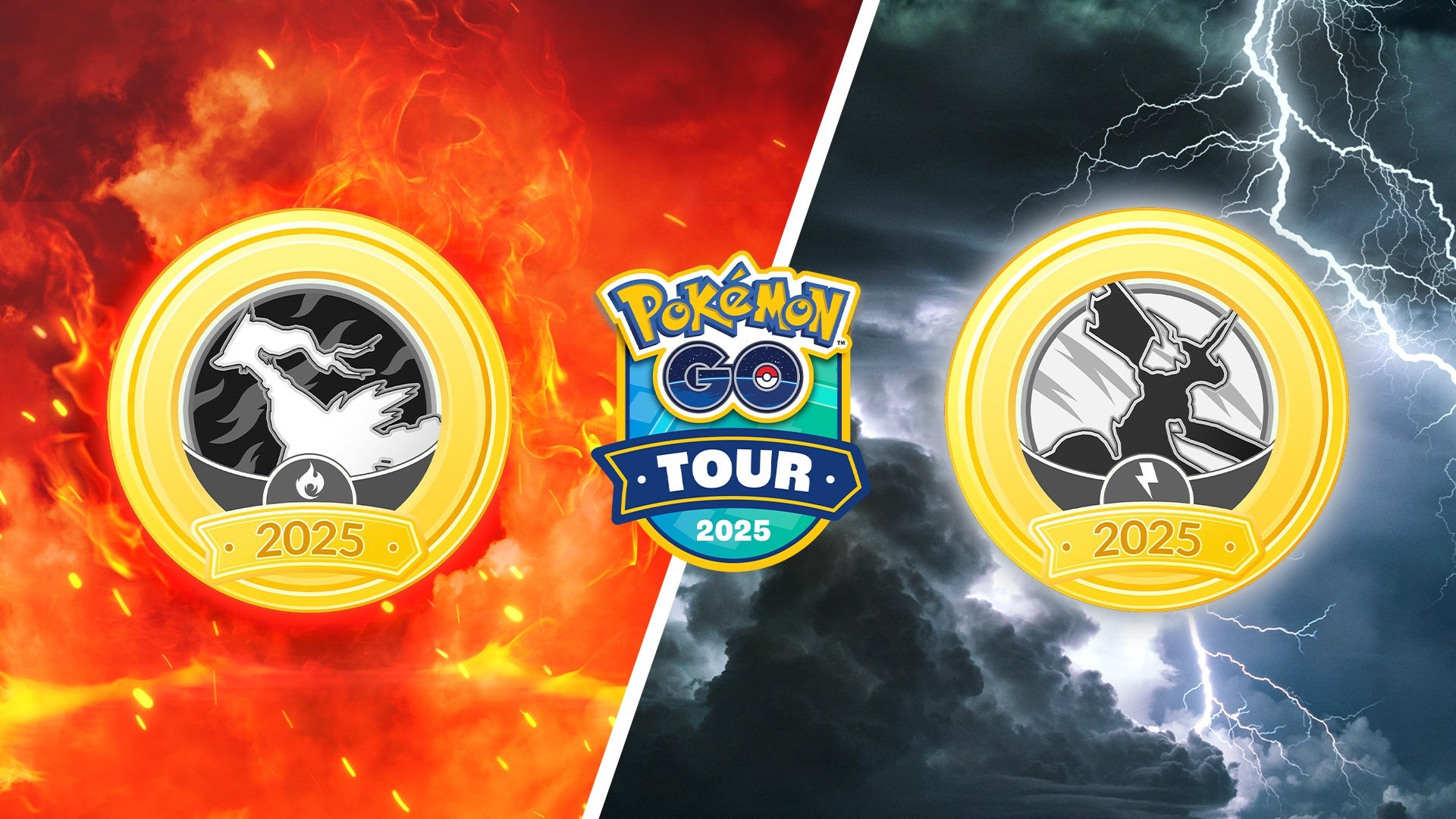 Huy hiệu Pokémon Go Tour Unova phiên bản Black hoặc White