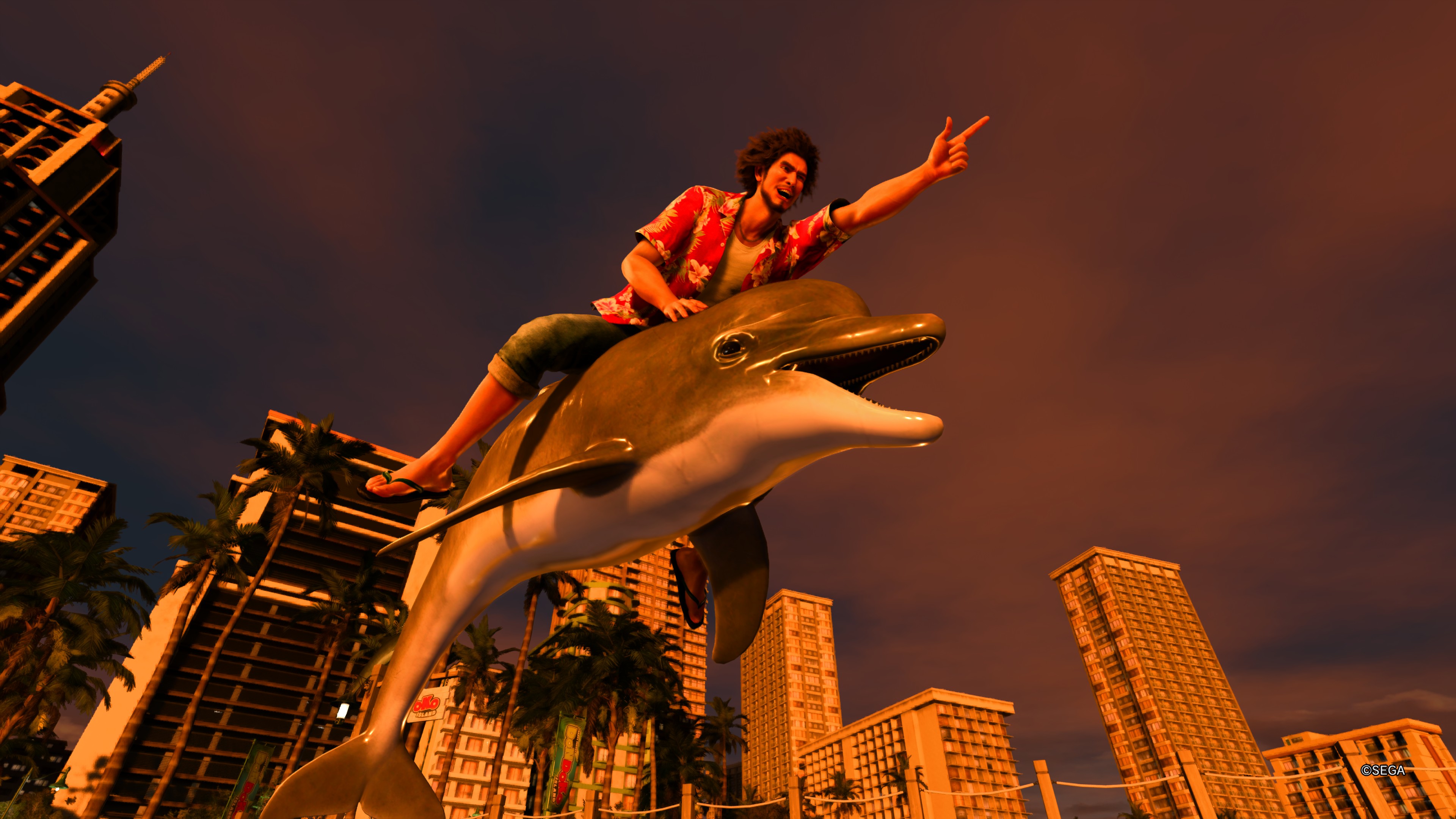 Kasuga quay lại Honolulu từ Dondoko Island bằng cá heo Dolphine