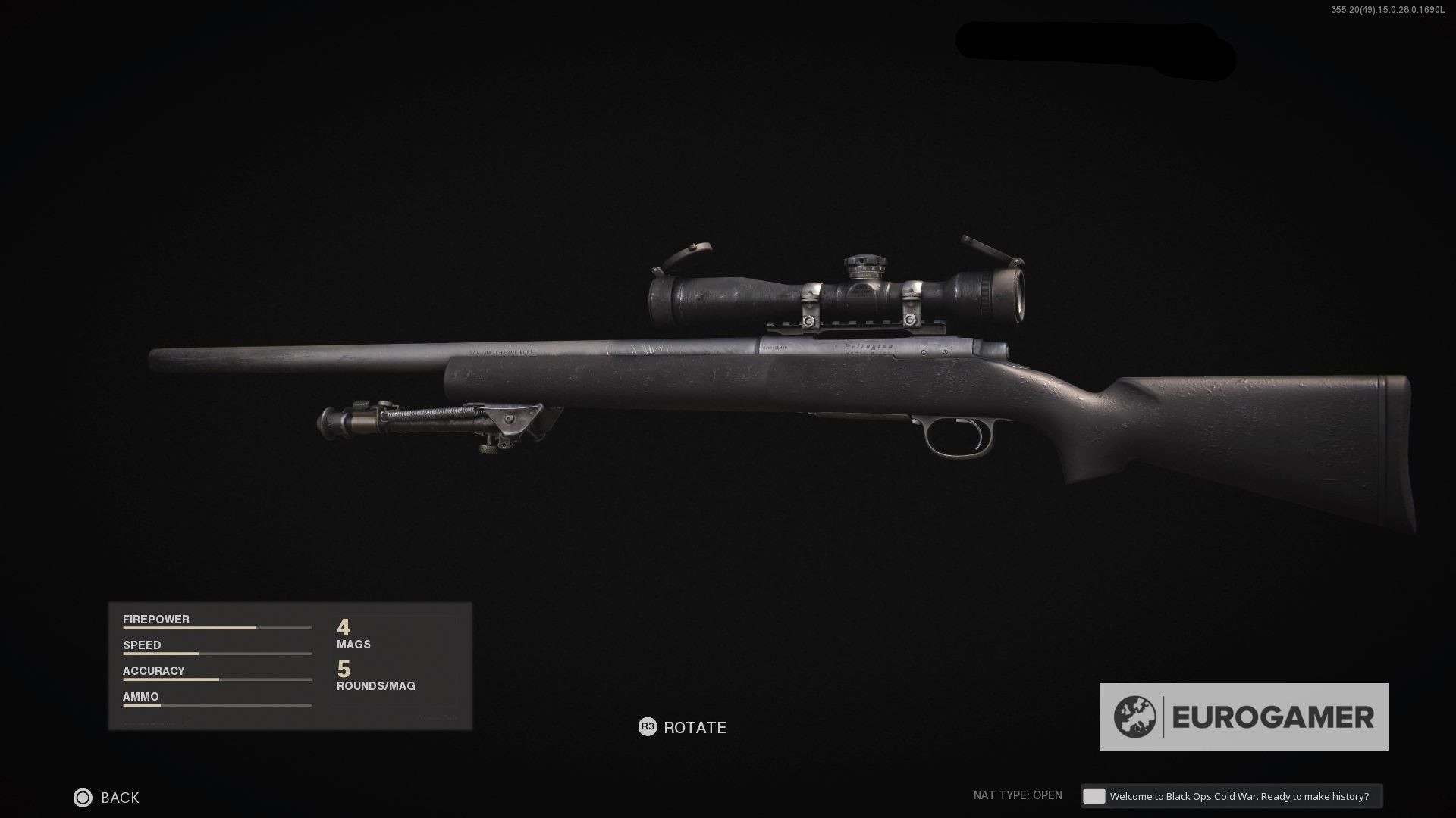 Khẩu súng bắn tỉa Pelington 703 trong Black Ops Cold War, lựa chọn lý tưởng cho các xạ thủ tầm xa