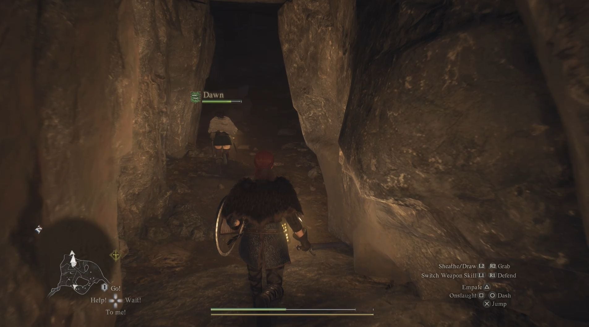 Khe hở trên tường dẫn đến nơi cất giấu Archistaff trong Mỏ Trevo, Dragon's Dogma 2