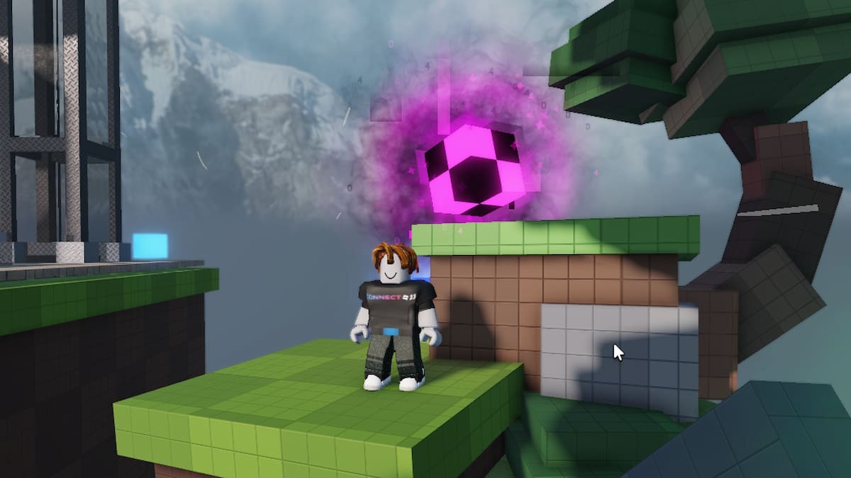 Khối Glitch Cube đặc biệt màu hồng đen trong Tycoon RNG