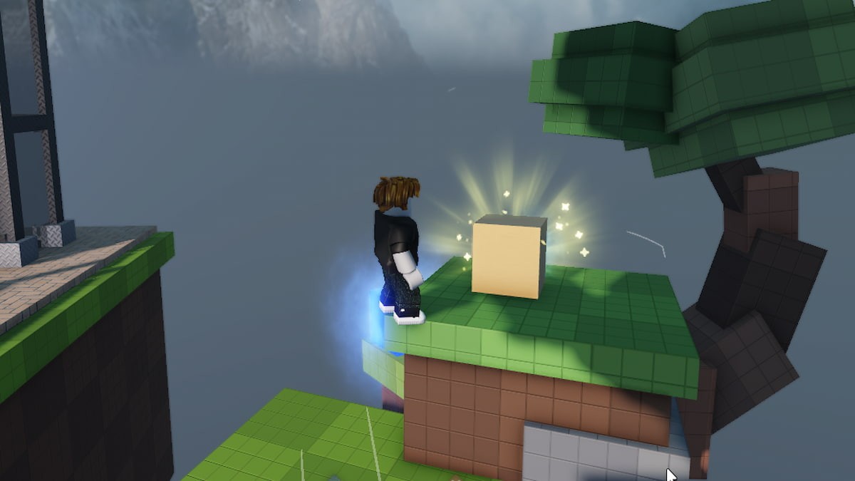 Khối Golden Cube màu vàng óng trong Tycoon RNG Roblox