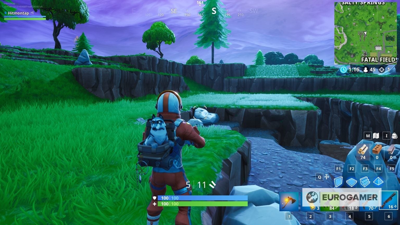 Khu vực dao nĩa khổng lồ trong Fortnite nơi chứa kho báu