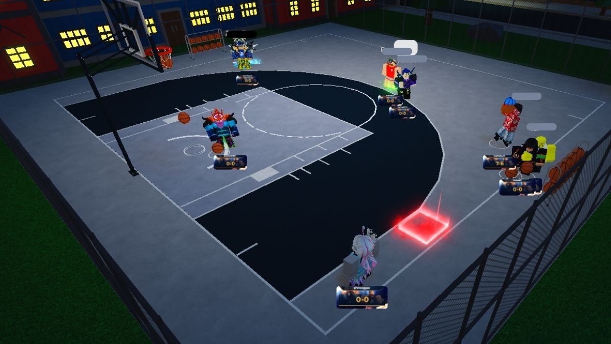 Khu vực luyện tập trong Mega Hunt Basketball Legends