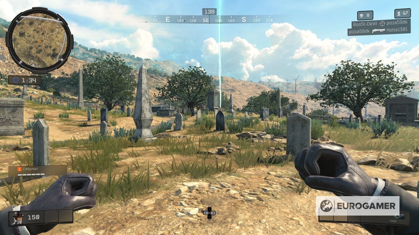Khu vực nghĩa địa gần Asylum là một địa điểm spawn Zombie