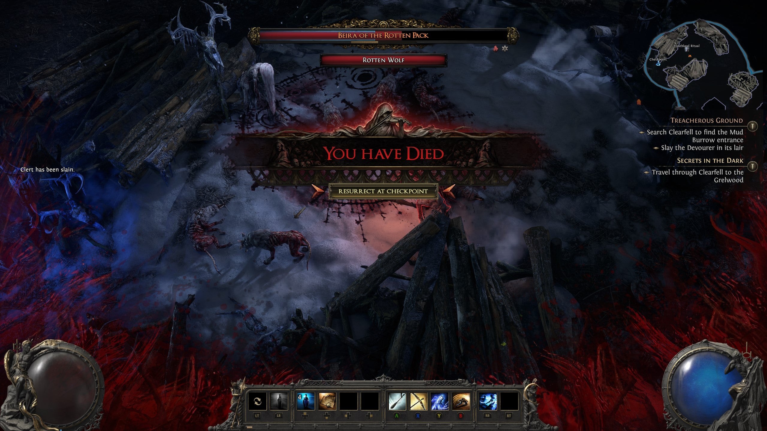 Khu vực nghĩa trang trong Path of Exile 2