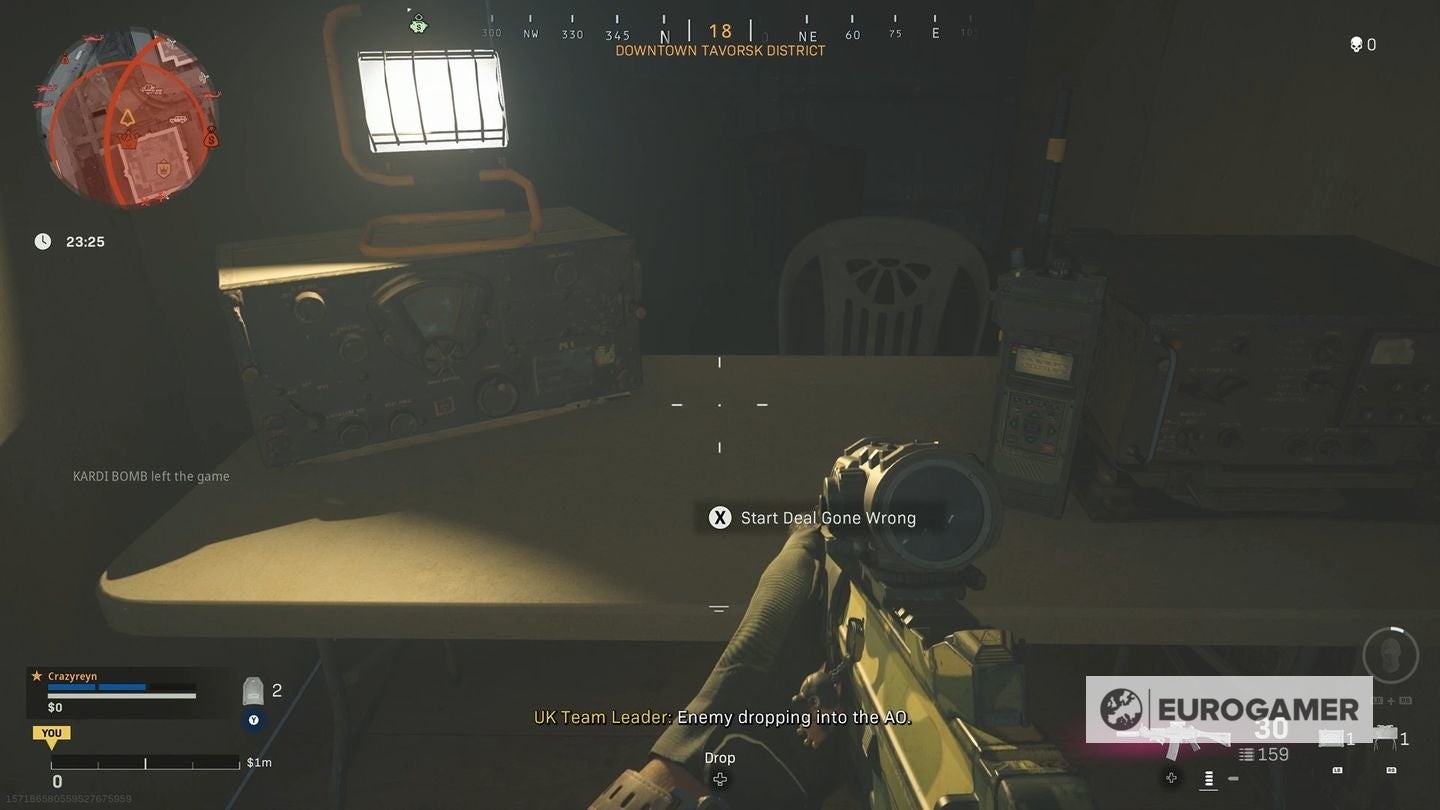 Kích hoạt nhiệm vụ Deal Gone Wrong tại xe tải trong Warzone