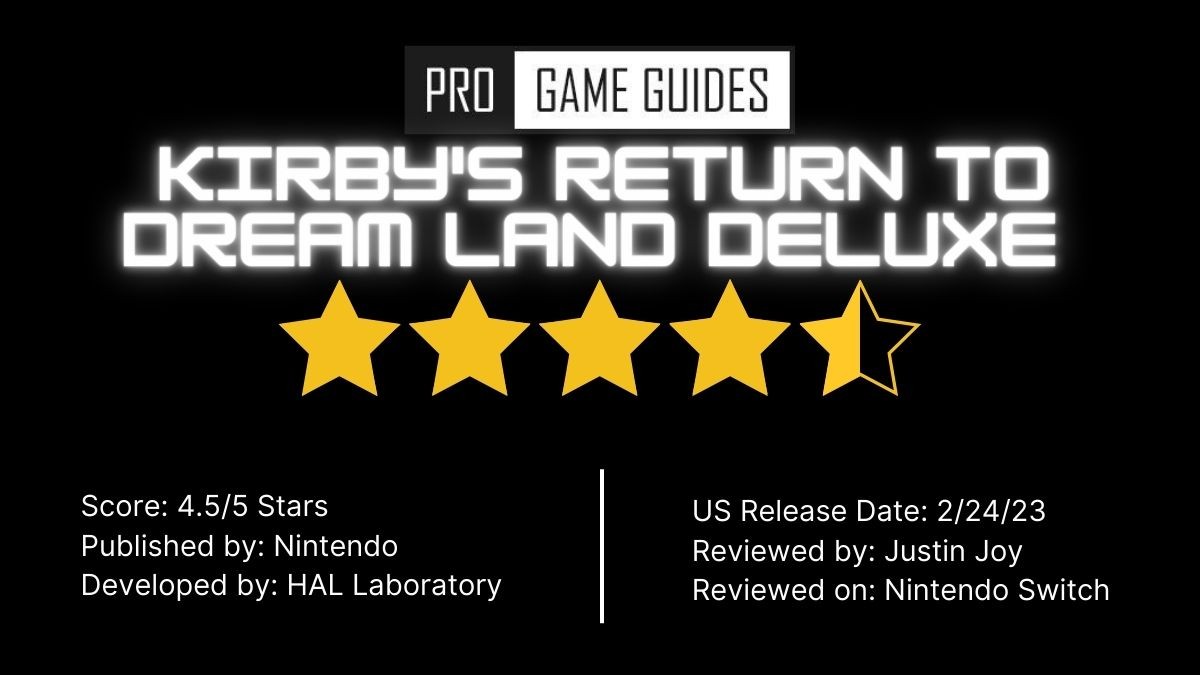 Kirby's Return to Dream Land Deluxe review graphic
