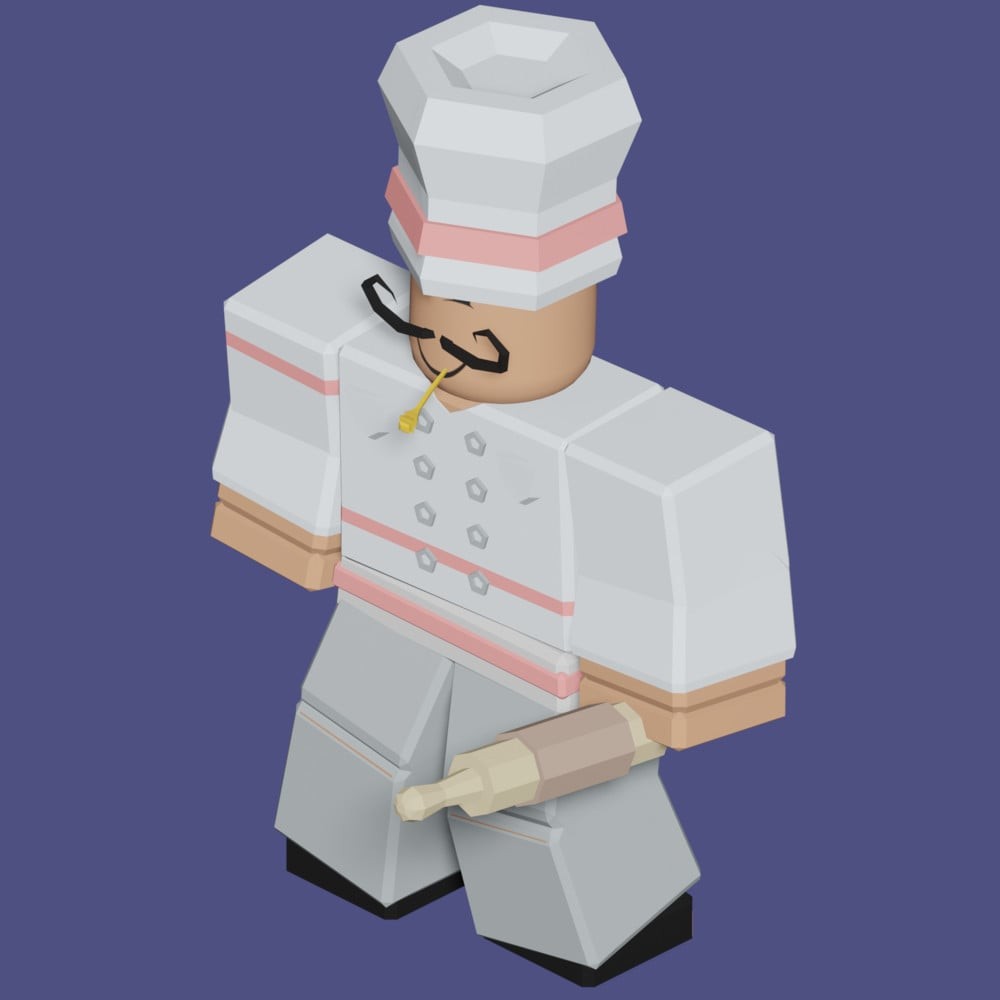 Kit Baker Roblox Bedwars tạo táo hồi máu và bánh tăng tốc