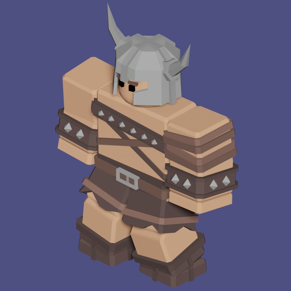 Kit Barbarian Roblox Bedwars tích nộ nâng cấp kiếm