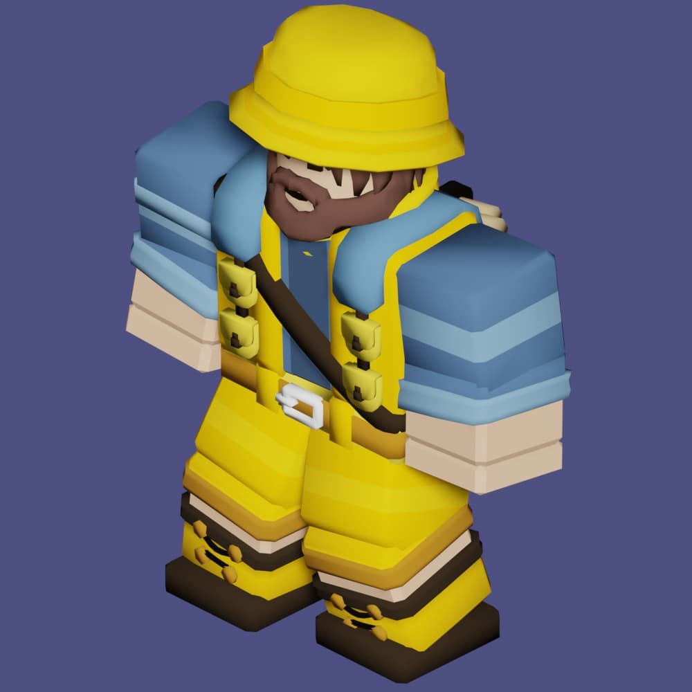 Kit Fisherman Roblox Bedwars câu vật phẩm hiếm