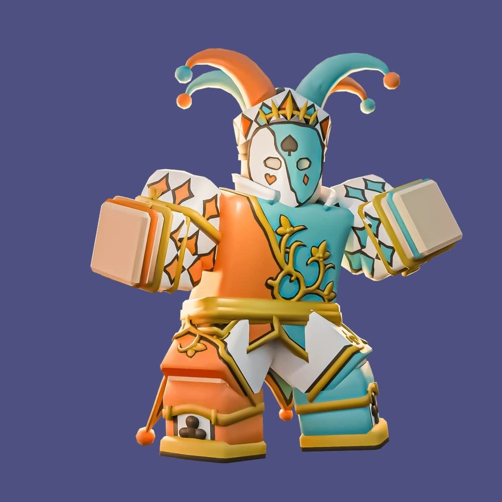 Kit Fortuna Roblox Bedwars sử dụng lá bài ngẫu nhiên tấn công