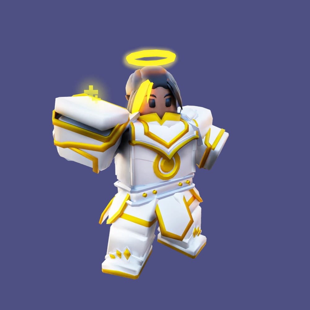 Kit Lani Roblox Bedwars dùng quyền trượng hồi máu và giảm sát thương