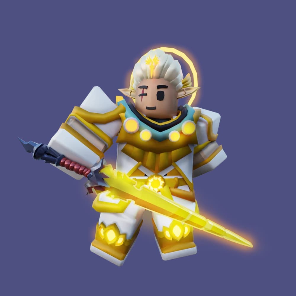 Kit Lumen Roblox Bedwars sử dụng kiếm ánh sáng