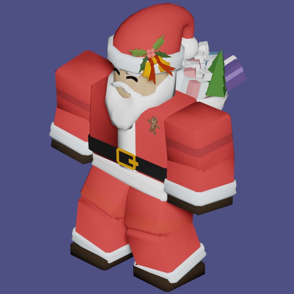 Kit Santa Roblox Bedwars ném bom TNT từ trên không