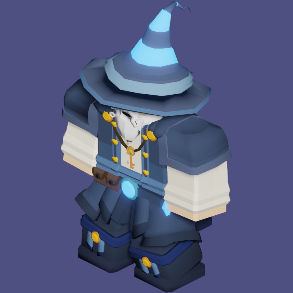 Kit Wizard Roblox Bedwars triệu hồi sét và cầu điện