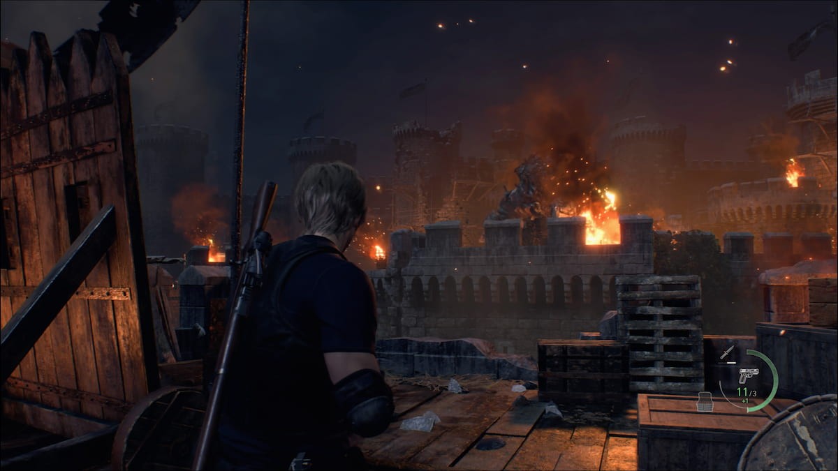 Leon S. Kennedy và Ashley Graham trong Resident Evil 4 Remake