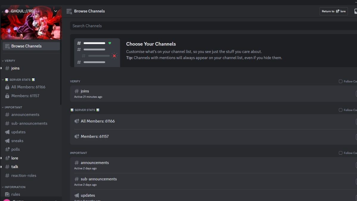 Liên kết server Discord của GHOUL://RE