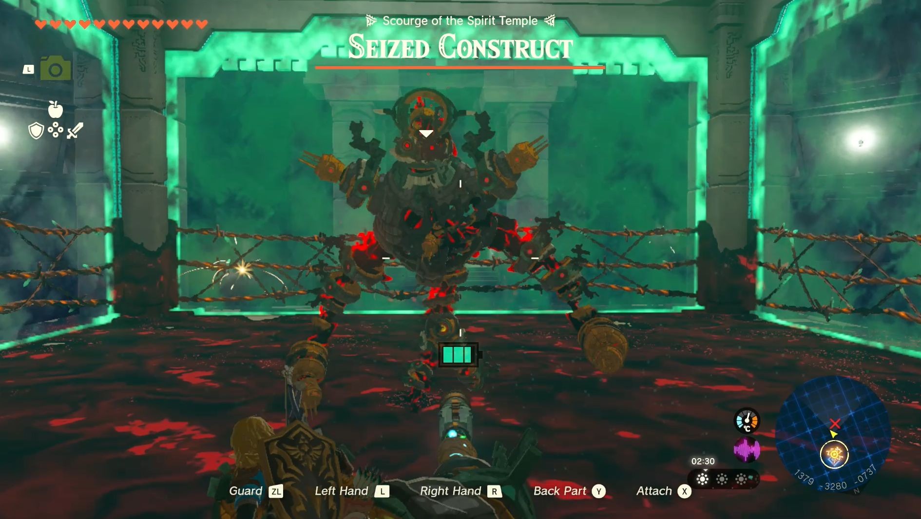Link điều khiển Construct dùng Spiked Ball húc Seized Construct