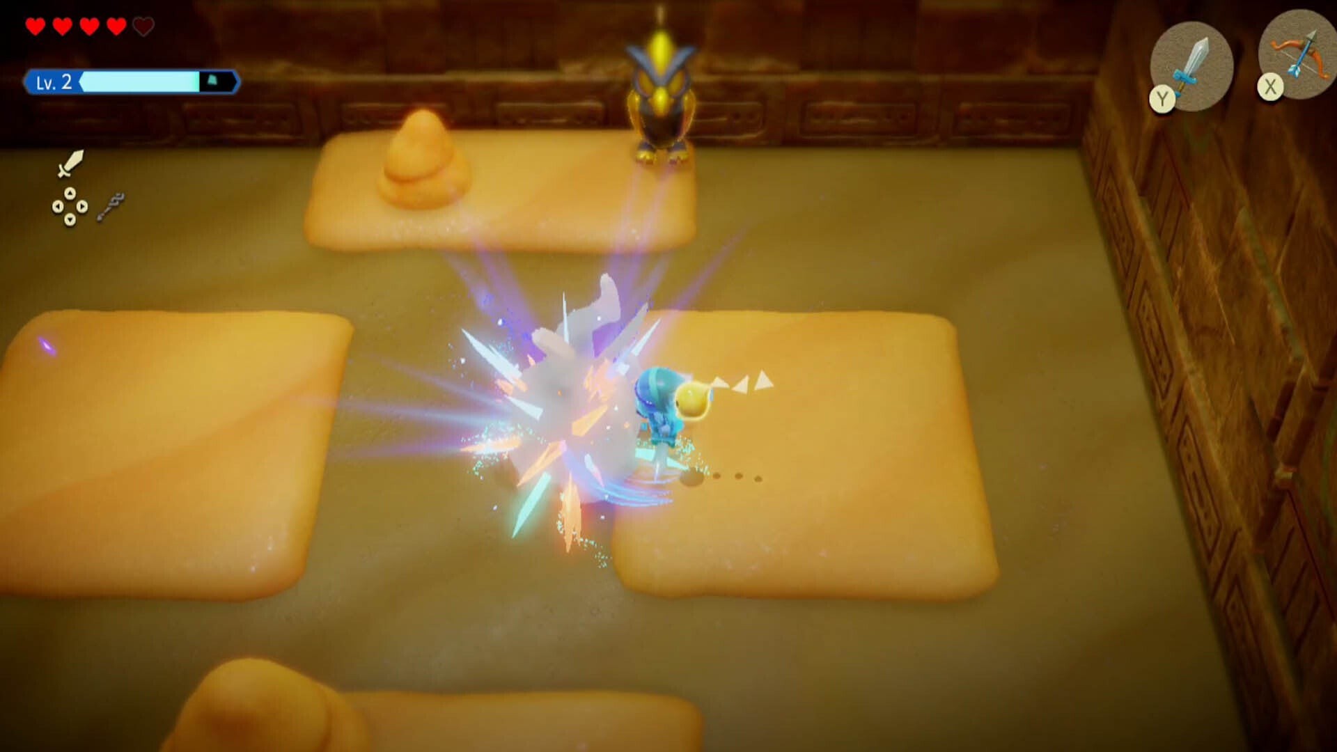 Link tấn công Mogryph bị choáng ở giai đoạn 3 trong Zelda Echoes of Wisdom