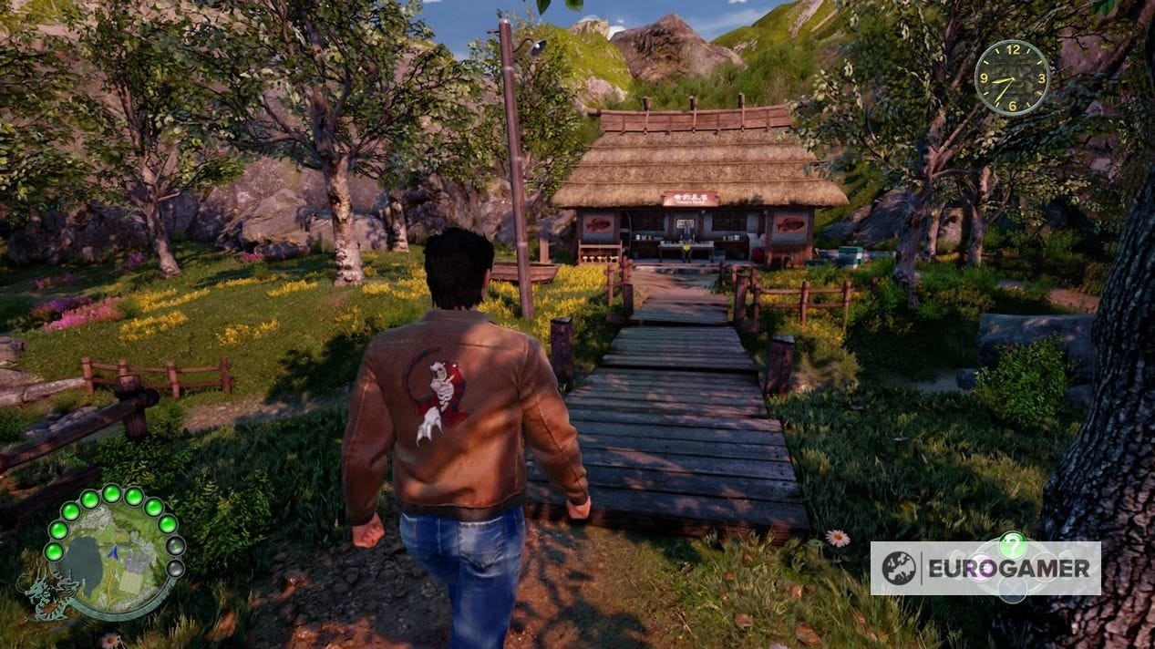 Lối vào cửa hàng Huang's Tackle trong Shenmue 3