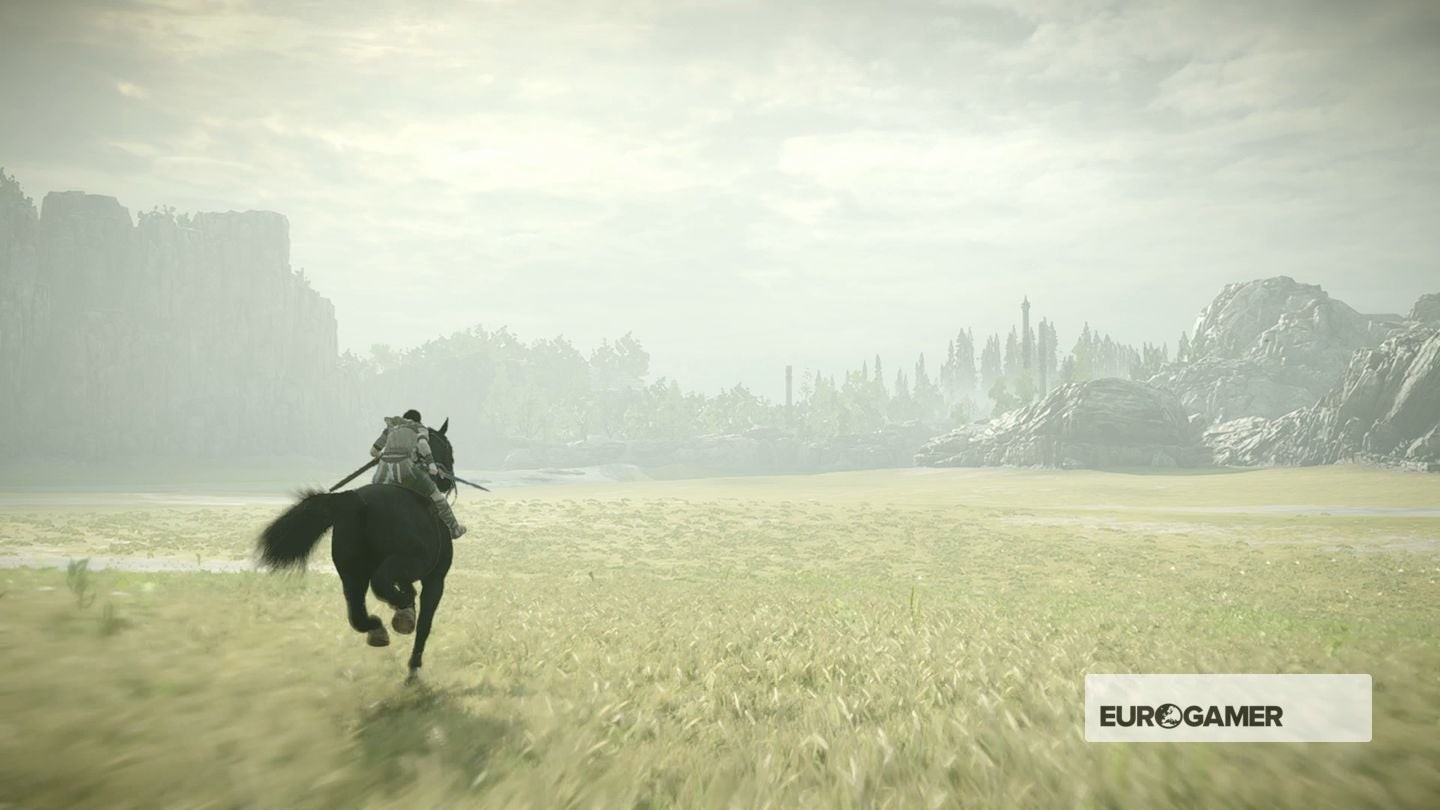 Lối vào khu rừng phía Tây Nam bản đồ Shadow of the Colossus
