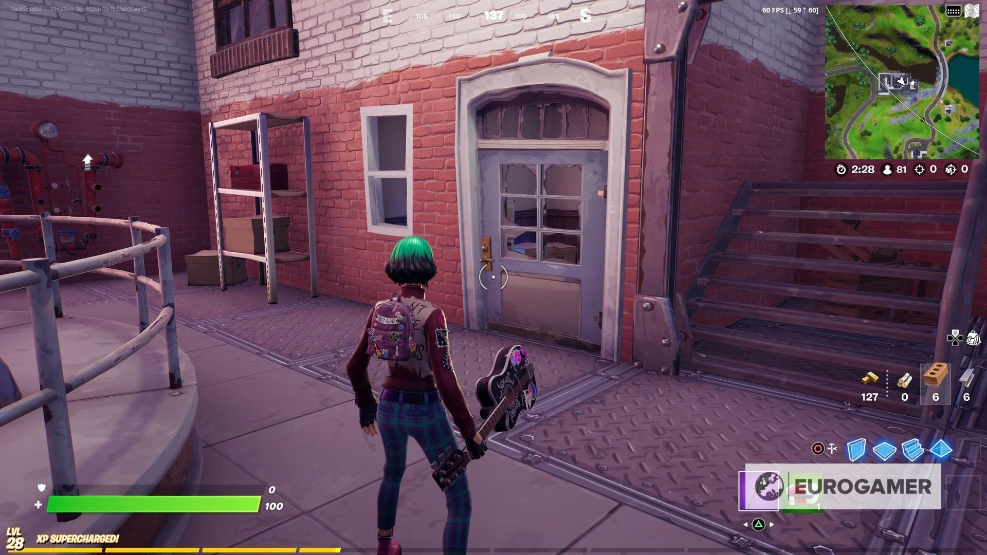 Lối vào phía bắc của Hydro 16 trong Fortnite