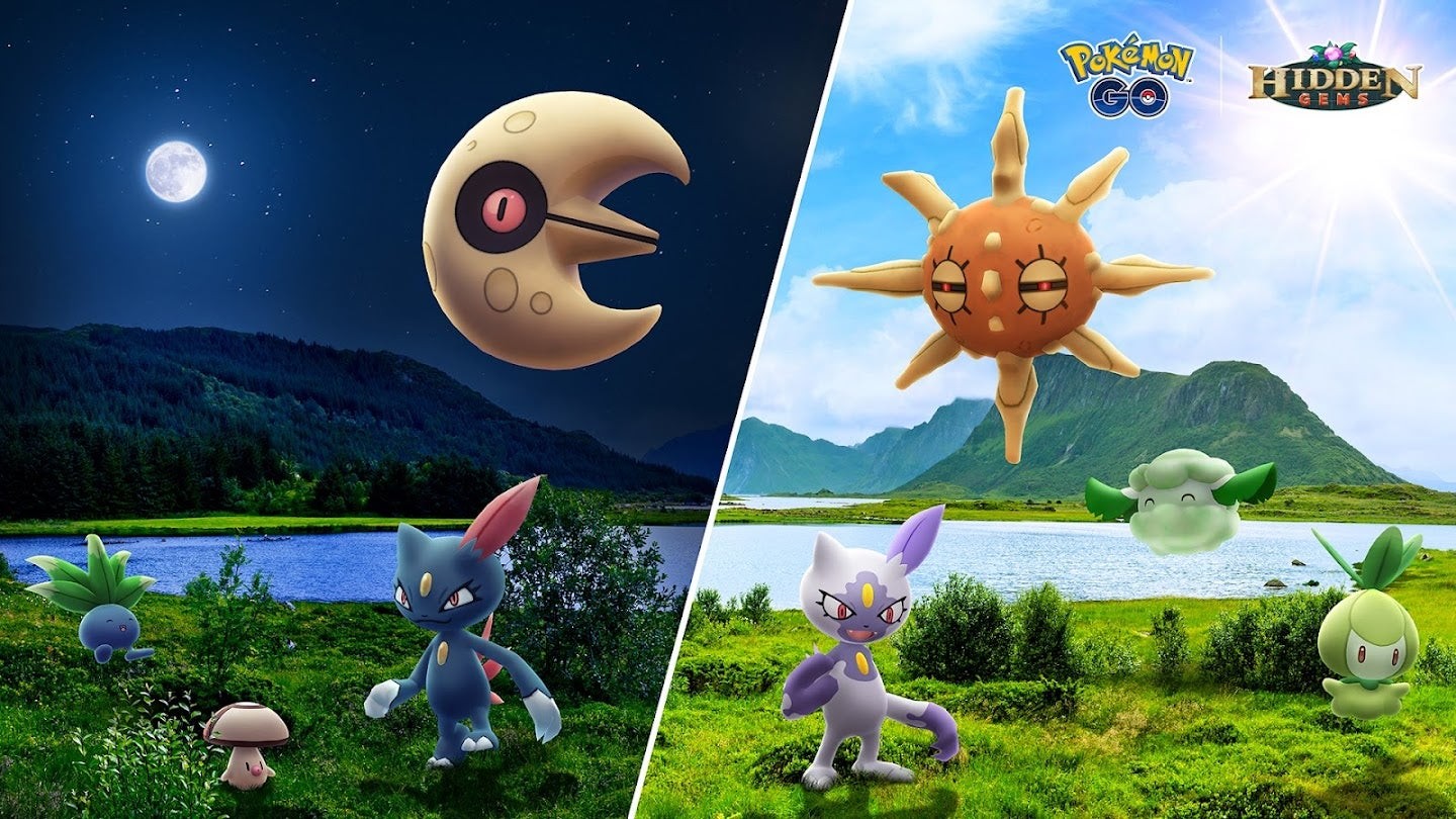 Lựa chọn giữa ban ngày và ban đêm trong nhiệm vụ Starry Skies Pokémon Go