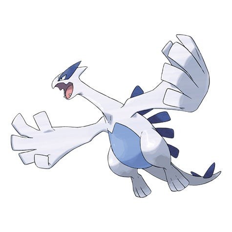 Lugia hiển thị trong giao diện thông tin Pokémon Go với các chỉ số