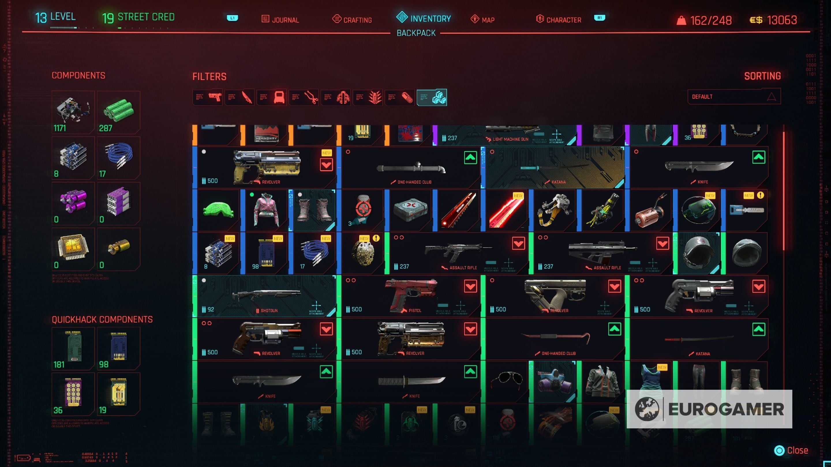 Lùng sục và nhặt nhạnh trong Cyberpunk 2077