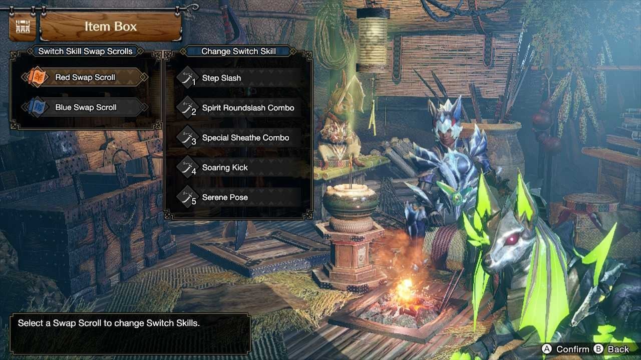 Lưu các bộ trang bị Switch Skill yêu thích trong Monster Hunter Rise Sunbreak