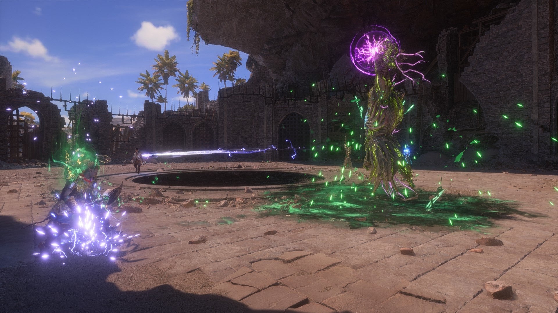 Mage sử dụng phép thuật hoại tử Corrupted Ground trong Dragon Age: The Veilguard