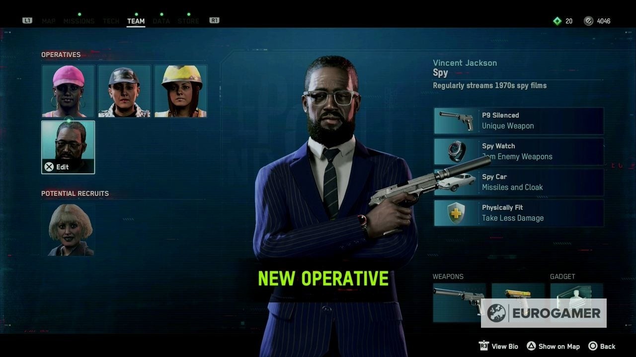 Màn hình xác nhận mở khóa đặc vụ Điệp Viên sau khi giải phóng khu vực Westminster trong Watch Dogs Legion