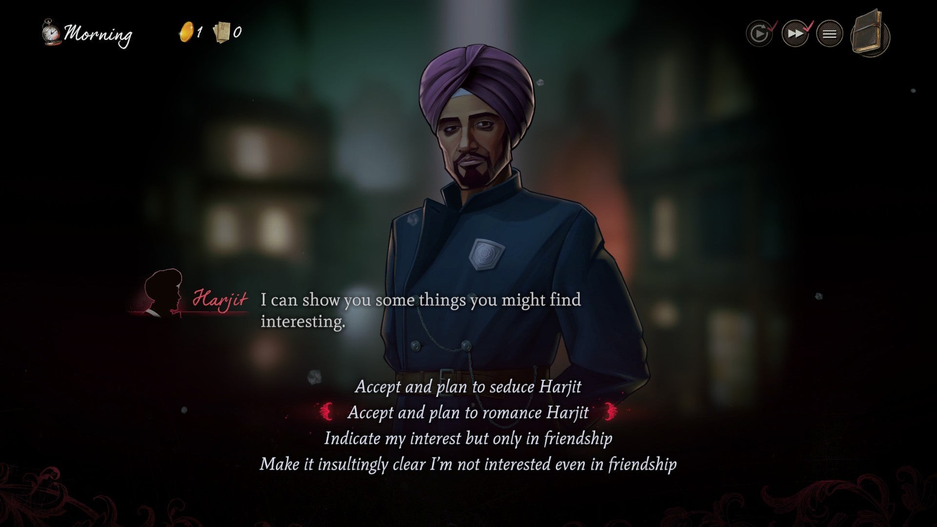 Mask of the Rose - Harjit đề nghị dẫn người chơi đi xung quanh