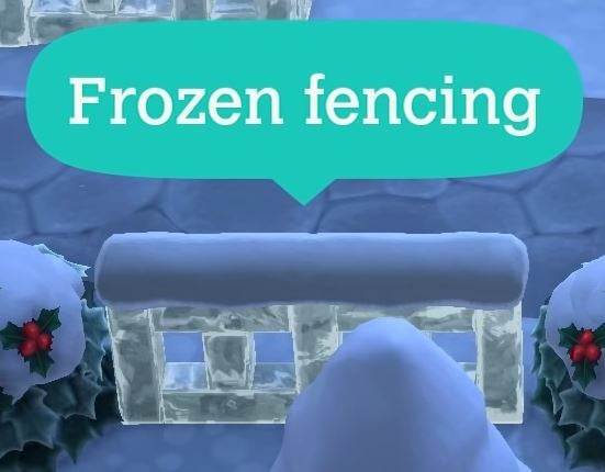 Mẫu hàng rào băng giá (Frozen fencing) lấp lánh và độc đáo cho mùa đông