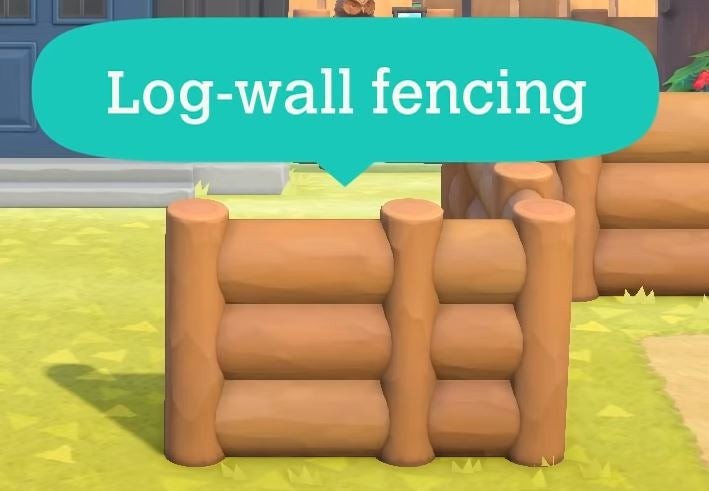 Mẫu hàng rào tường gỗ (Log-wall fencing) vững chãi và tự nhiên