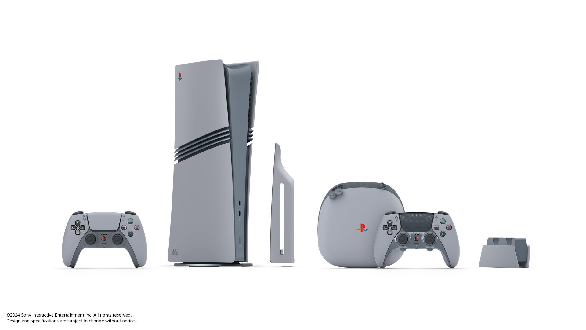 Máy chơi game PS5 Pro phiên bản kỷ niệm 30 năm màu xám retro