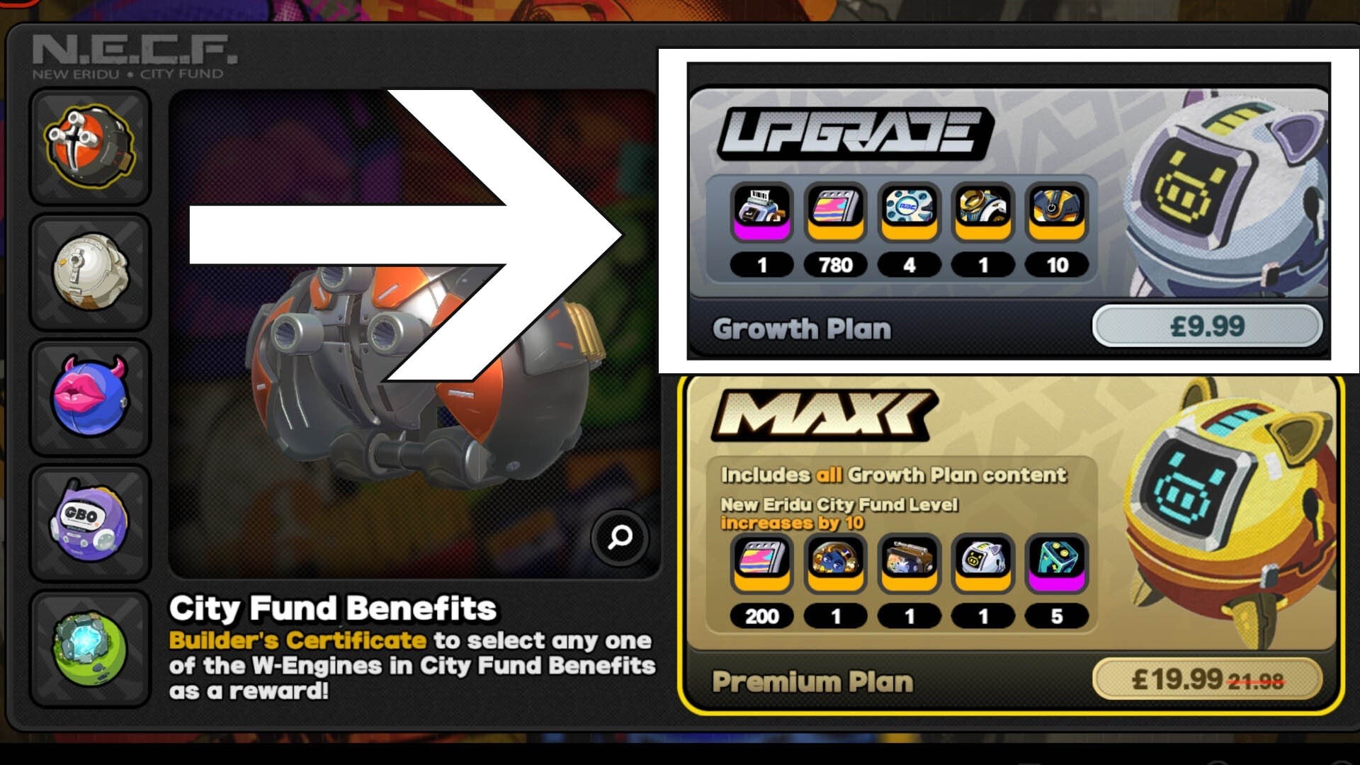 Menu chọn mua Gói Tăng Trưởng (Growth Plan) cho Battle Pass ZZZ