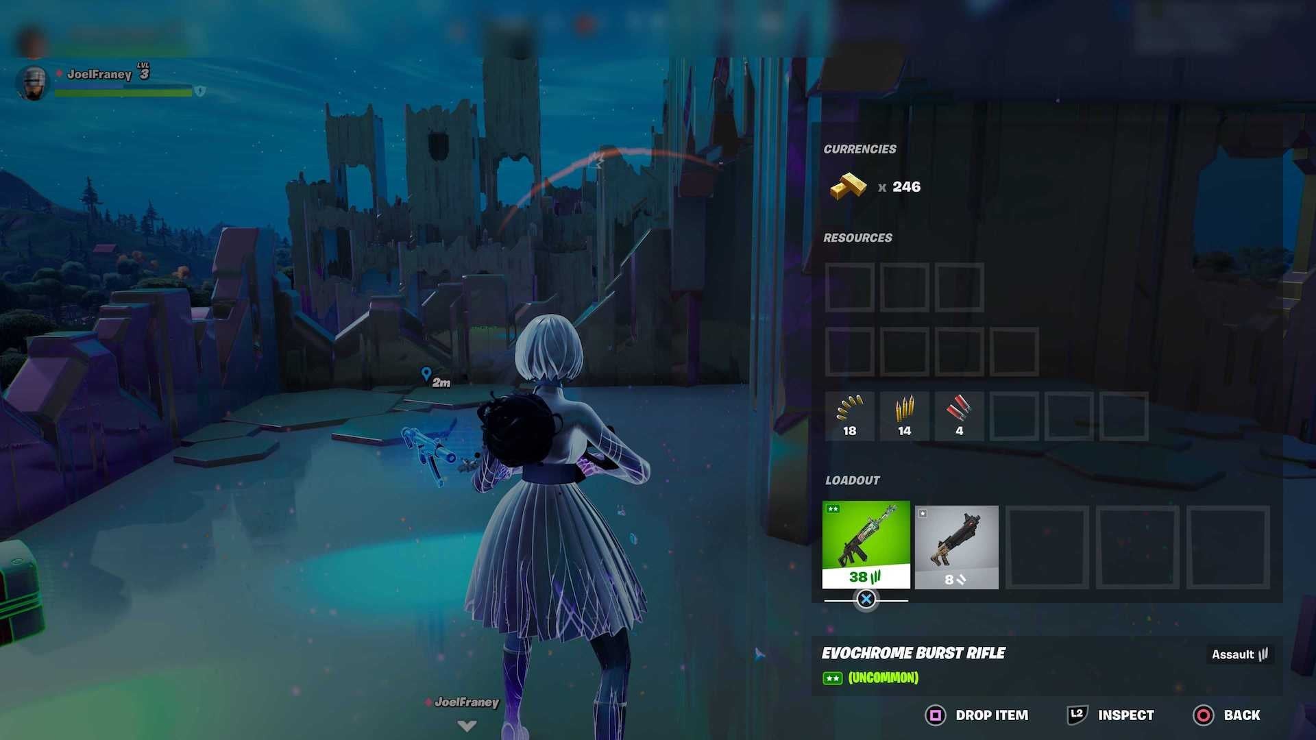 Menu nâng cấp vũ khí EvoChrome