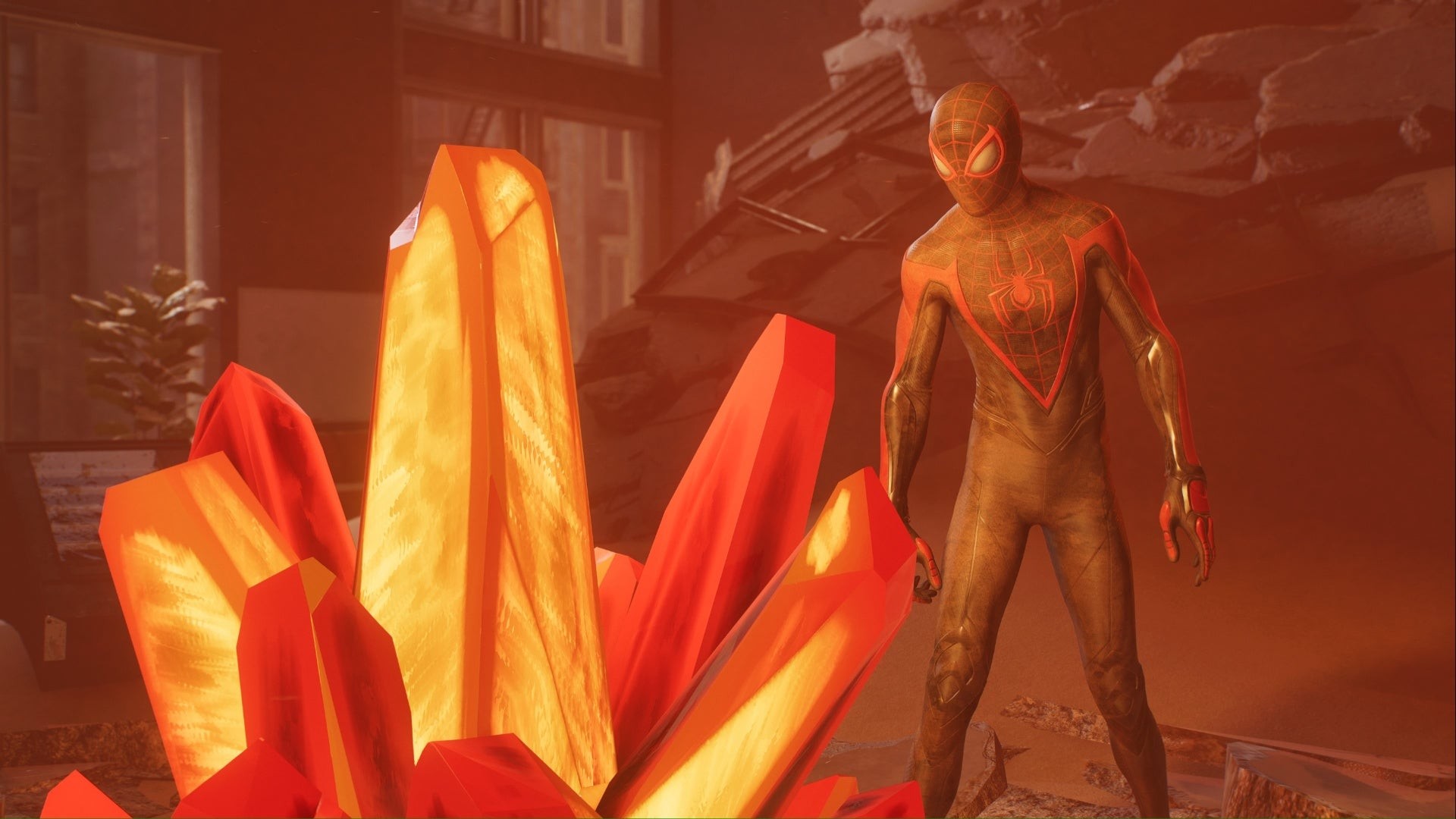 Miles Morales tìm thấy mảnh ký ức pha lê của Sandman trong Spider-Man 2