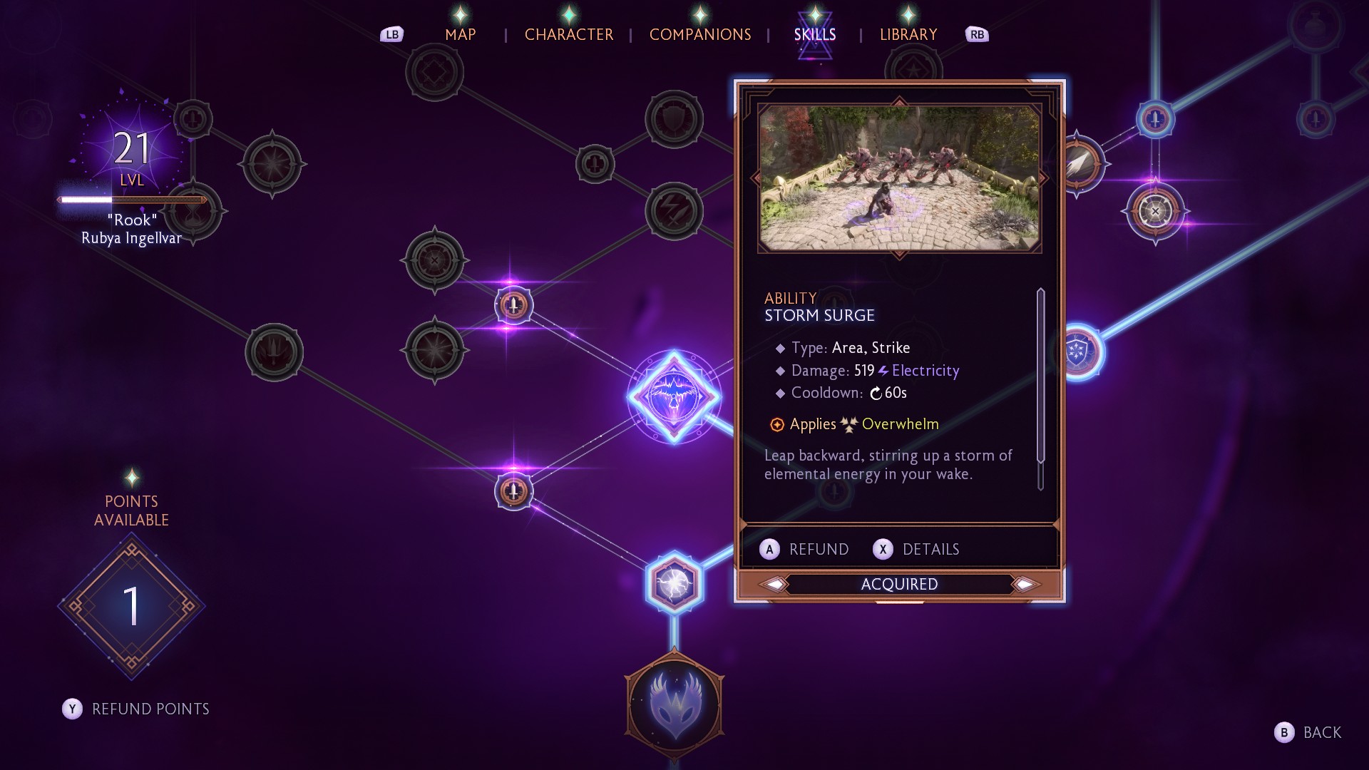 Mô tả kỹ năng Spellblade