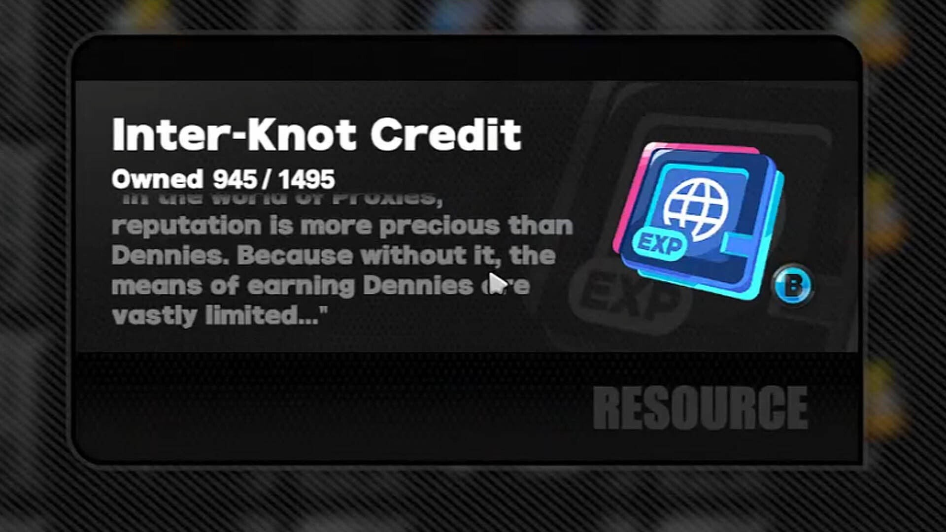 Mô tả về Inter-Knot Credit trong Zenless Zone Zero