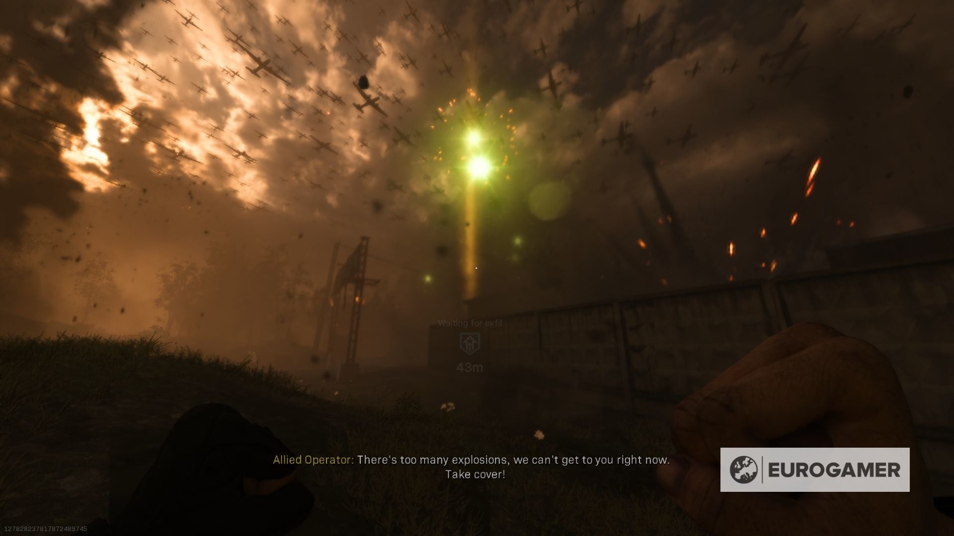 Người chơi chạy nước rút để thoát khỏi vùng ném bom trong Battle of Verdansk